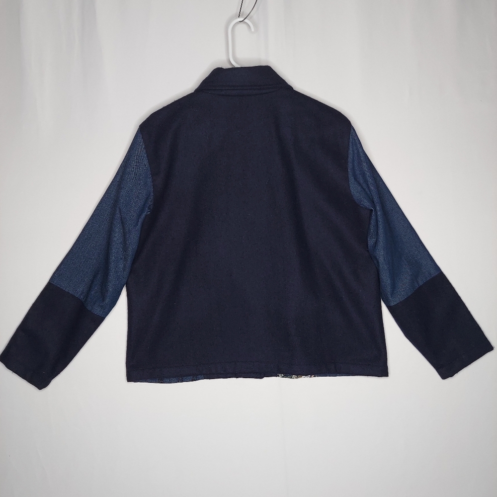 Vtg Tapestry Patchwork Button Jacket Large Embroi… - image 4